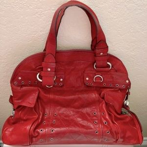 AUTHENTIC Large Juicy Couture Rare Red Leather Purse